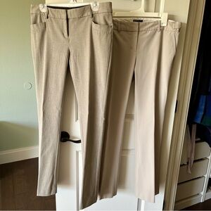Bundle 2 Pairs of Express Columnist Dress Pants Light Colors 8R